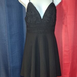 Privy Black Lace Mini Dress, Privy large black cocktail dress Retro